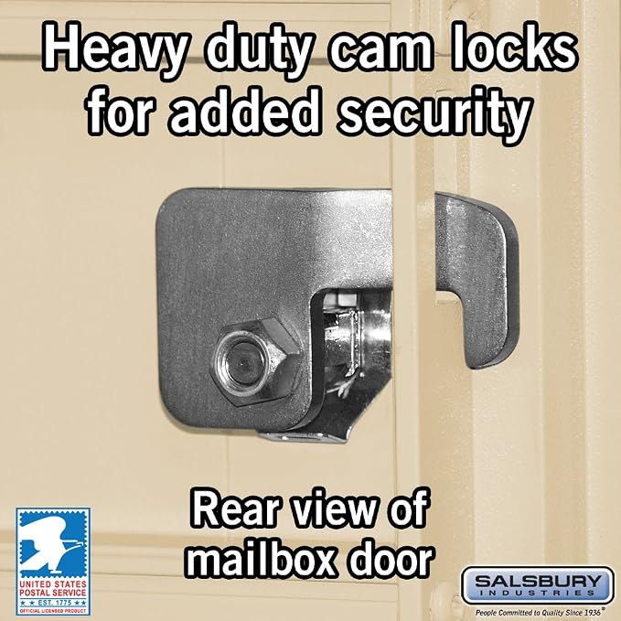 Salsbury Industries 3316SAN-U 16 A Size Doors, United States Postal Access Type III Cluster Box Unit, Sanstone