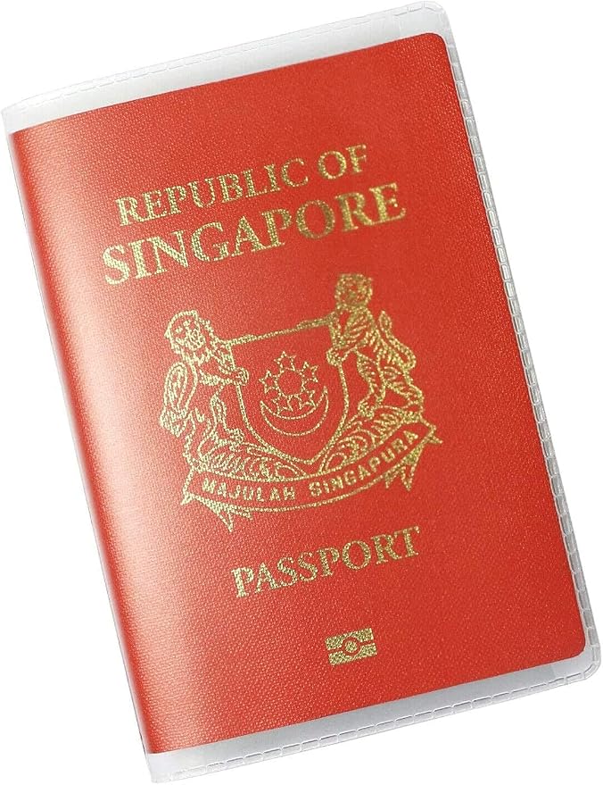 Waterproof Clear PVC Passport Cover Holder Case Protector ID Card | Waterproof,scratchproof, dustproof. Lightweight, slim. Keeps cards & travel docs organized for men & women