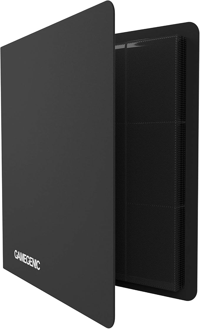 Gamegenic Casual Album 24-Pocket, Black, 480 Card Capacity, Polypropylene Material