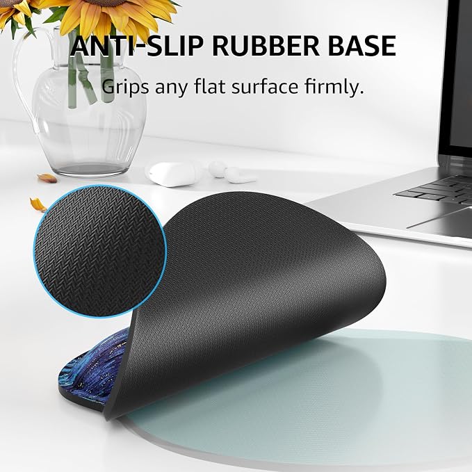 KTRIO Keyboard Wrist Rest & Mouse Pad with Wrist Rest, Starry Night | Memory Foam Wrist Support, Ergonomic Design, Non-Slip Base, Office and Home Use