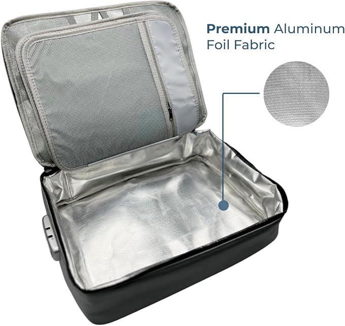 Fireproof Document Box - UL 94 V-0 & NFPA 701 | 1832F SGS Certified | Water-Resistant Emergency Box with Secured Lock | Silicone Coated Fiberglass