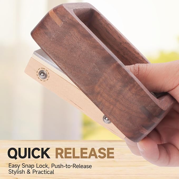 Solid Walnut Picture Frame for Instax Wide & Square Photos, Small Solid Wood Photo Frame with Joinery Corners, Tabletop Display (Walnut, For 4.2x3.5/4.3x3.4 Photo)