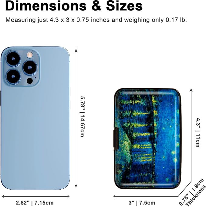 Credit Card Holder Small RFID Blocking Wallet Business Metal Slim Mini Aluminum Hard Case for Women Men