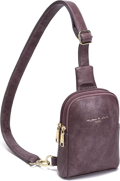Lightweight Small Crossbody Sling Bag for Women | Mini Travel Purse,Multi-pocket with Card Slots,Durable Vegan Leather,Everyday Carry
