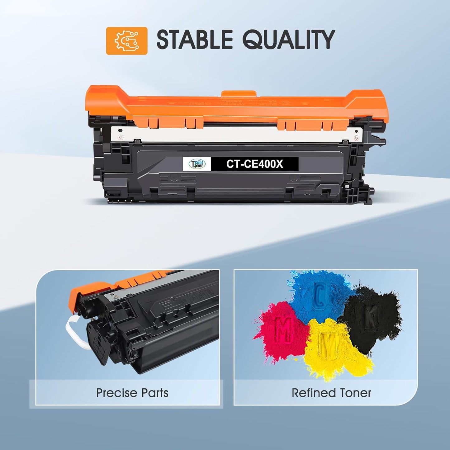 507X 507A Toner Cartridges 4 Pack Compatible for HP 507X 507A High Yield CE400X CE401A CE402A CE403A for HP Laserjet Enterprise 500 Color M551 M551n M551dn M551xh M570dn M570dw M575f Printer