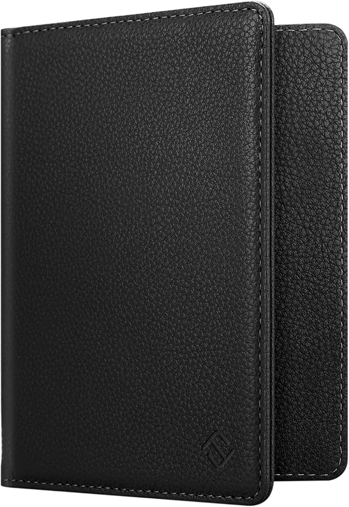 FINTIE Passport Holder, Slim Travel Wallet RFID Blocking Card Case Cover | Passport Cover Protector Essentials with Credit Card Slots, For Women/Men