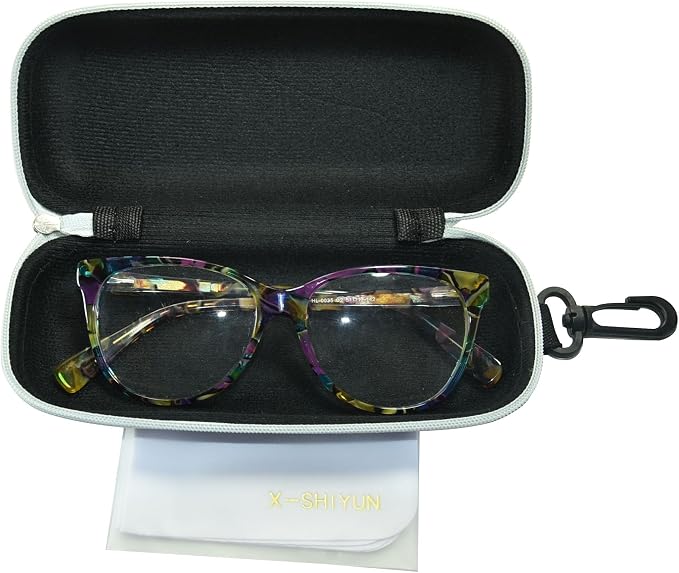 Unisex Semi-Hard Shell Eyeglasses Cases(3 Pack), Protective Case For Glasses