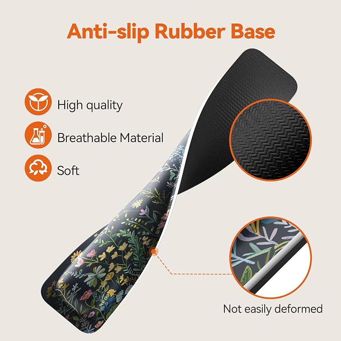TECKNET Wrist Rest for Computer Keyboard Ergonomic, 1 in Thick, 17x3.3 in | Thicken Memory Foam, Typing Pain Relief, Wrist Support Pad for Keyboard, Comfort for Home/Office/Work, Anti-Slip Rubber Base