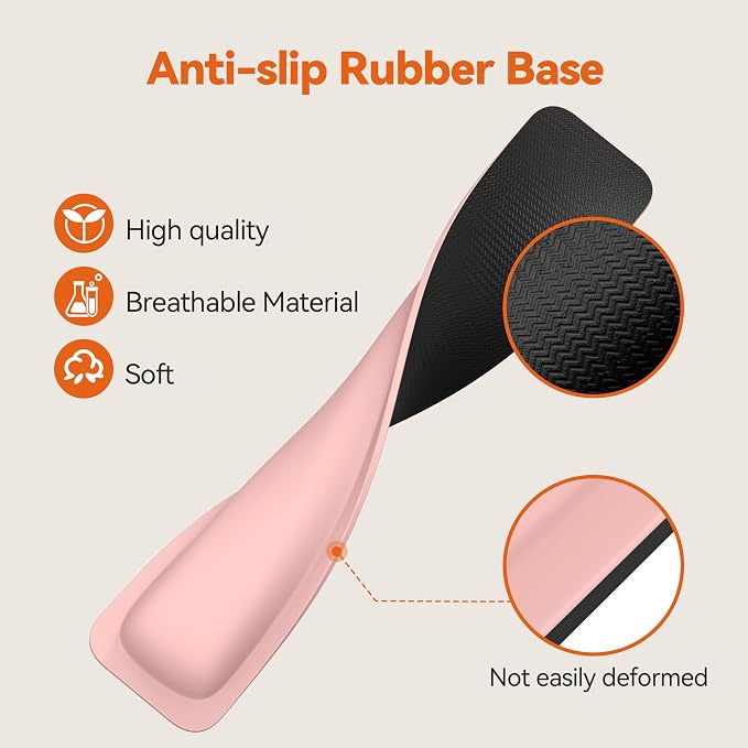 TECKNET Wrist Rest for Computer Keyboard Ergonomic, 1 in Thick, 17x3.3 in | Thicken Memory Foam, Typing Pain Relief, Wrist Support Pad for Keyboard, Comfort for Home/Office/Work, Anti-Slip Rubber Base