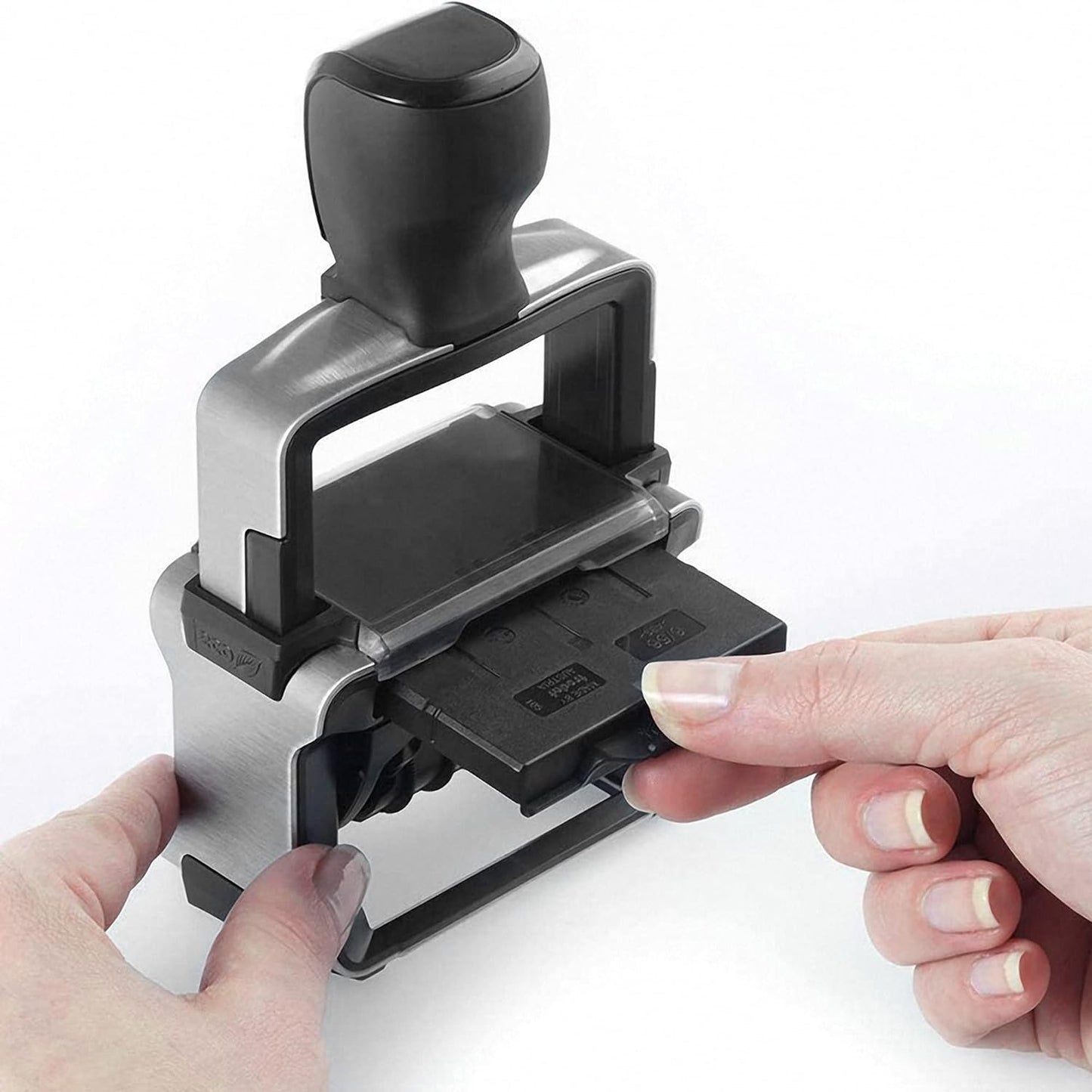 Rubber Stamp Creation Heavy Duty Numberer, 10 Digit Self-Inking Numbering Stamp 5mm Character Height Black