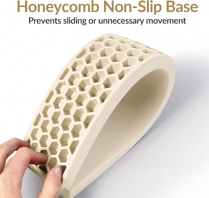 Keychron Retro Cream Silicone Wrist & Palm Rest, 17.6" Full Size for K10 Pro / K10 Max / Q6 / Q6 Pro / Q6 Max / Q6 HE / V6 / V6 Max / C4 HE, Washable, Non-Slip Base, Typing Support
