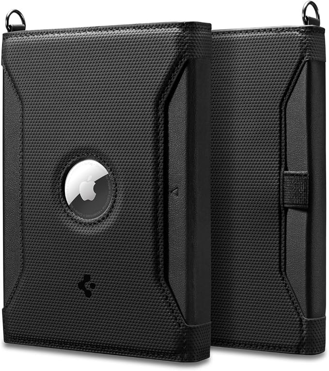Spigen Life Passport Card Cover Holder, RFID Blocking | Travel Document Organizer, SIM Card Pin Included - Black