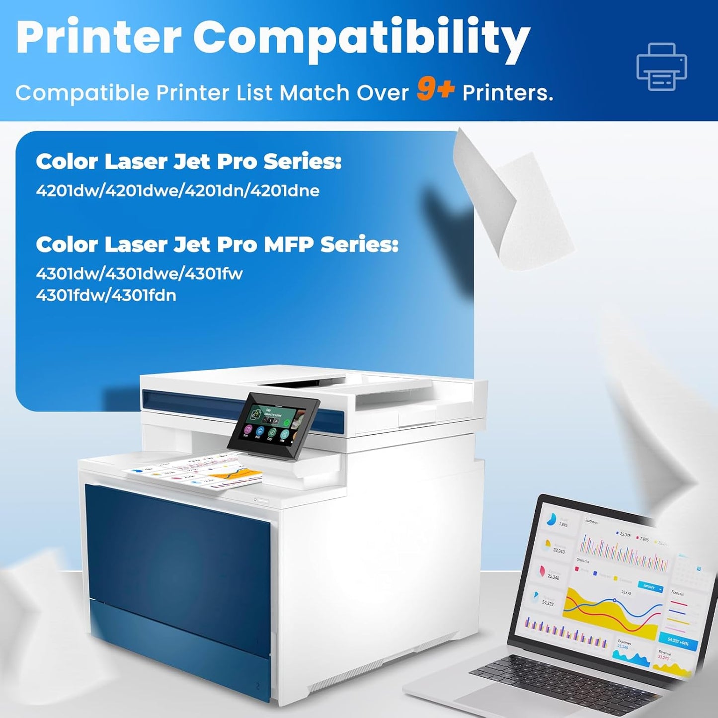 210A Black Toner Cartridge Color Laser jet Pro MFP 4301fdw Compatible for HP 210A 210X Toner Cartridges Replacement HP210A HP210X for Color Pro 4201dw 4201dn MFP 4301fdn 4301fdw 4301dw Printer, 1 Pack