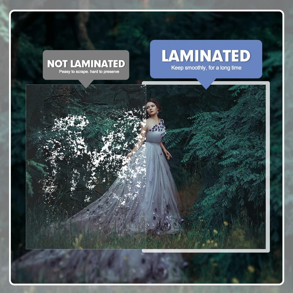 Laminating Sheets, PANDRI 300 Pack Thermal Laminating Pouches Holds 11 x 17 Inch, 3 Mil Plastic Laminator Paper 11.5 x 17.5 Inch, Clear Round Corner