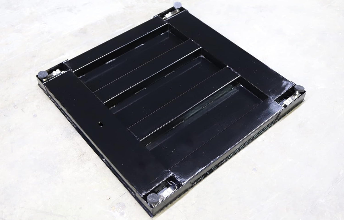 SellEton SL-700-2x2 Floor Scales, Accurate Pallet Scales with Smart Digital Indicator for Warehouse Shipping and Heavy Duty Industrial Weighing (24"x24", 2500 lb x 0.5 lb)