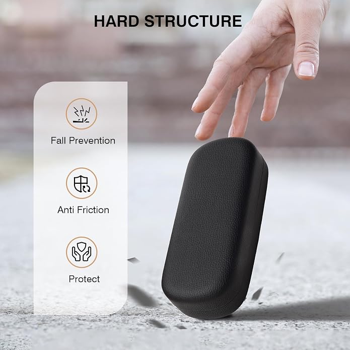 Marvolia Glasses Case Large Hard Shell Eyeglasses Case PU Leather Protective Case for Sunglasses Eyeglasses