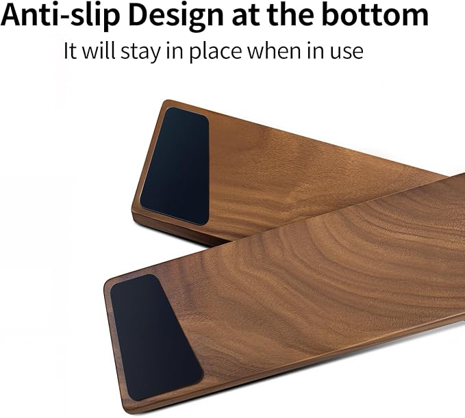 Ergonomic Wood Wrist Rest Support for 60-68 Key Mechanical Keyboard | 11.8" for 60%-75% Key Keyboard, Wrist Pain Relief, Easy to Clean and Smooth No Odor, Support Wrist to Coding Typing and Play