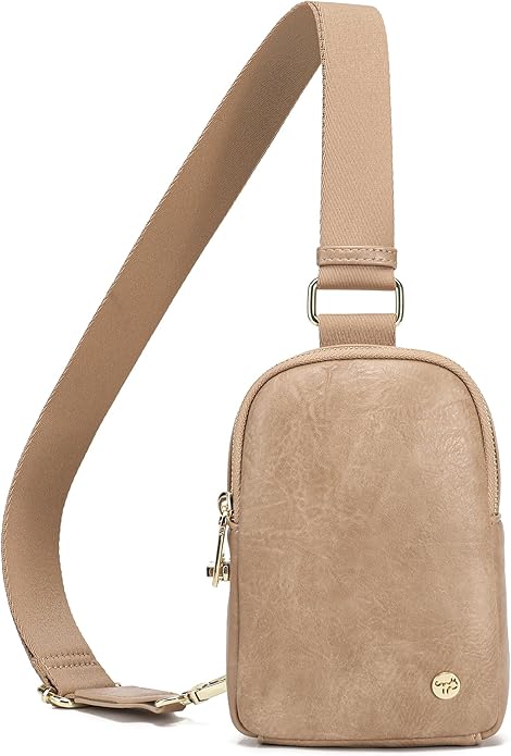 Anti Theft Crossbody Bag for Women, Small RFID Blocking Sling Purse with Zipper Lock for Travel, Vegan Leather