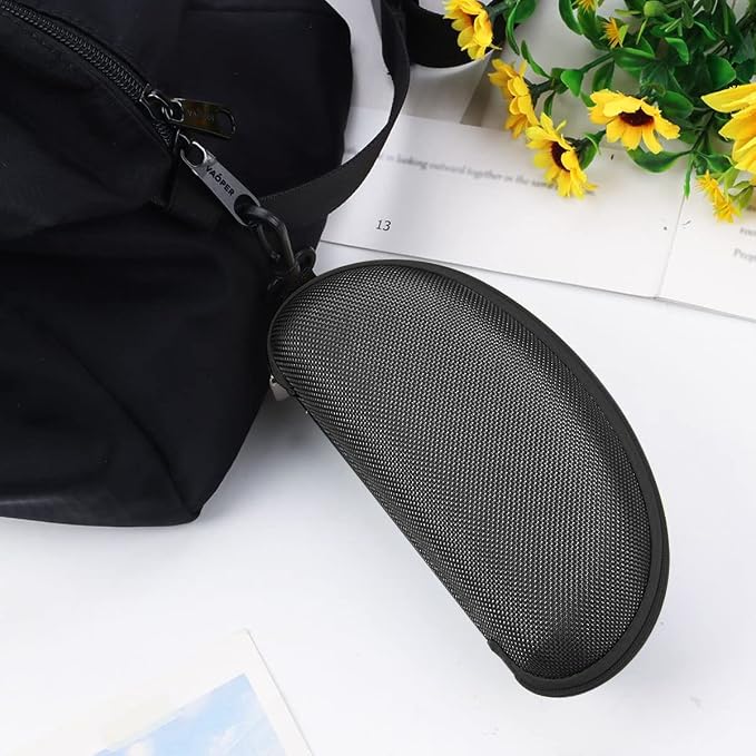3pcs Zipper Hard Shell Sunglasses Case and Eyeglasses Case Portable Travel Glasses Case with Plastic Hook