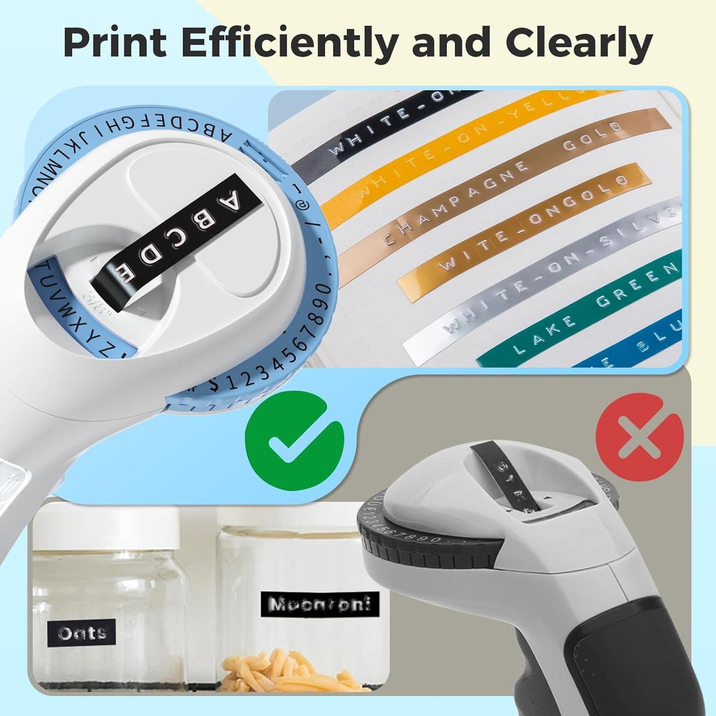 Embossing Label Maker, Retro 3D Label Maker Embossed, Vintage Embosser Label Makers Machine with 5 Rolls Embossing Tapes, Manual Labeler Old School for Home Office Kids DIY Crafting