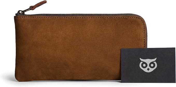 Hide & Drink, Leather Long Zippered Wallet, Holds Up to 8 Cards Plus Coins And Flat Bills, Phone Holder, Cash Organizer, Travel Essentials, Handmade, Swayze Suede
