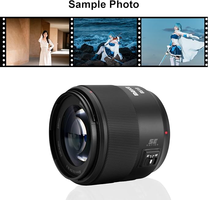 Meike 85mm F1.8 SE II Auto Focus Portrait Lens for Canon EF Mount Full Frame DSLR Cameras, STM Prime Lens for Canon EOS 5D Mark IV, 6D Mark II, 90D, 80D, 6D, 7D, 1D, 5D3, 5D4, 70D, 550D, T8i, T7i, T5
