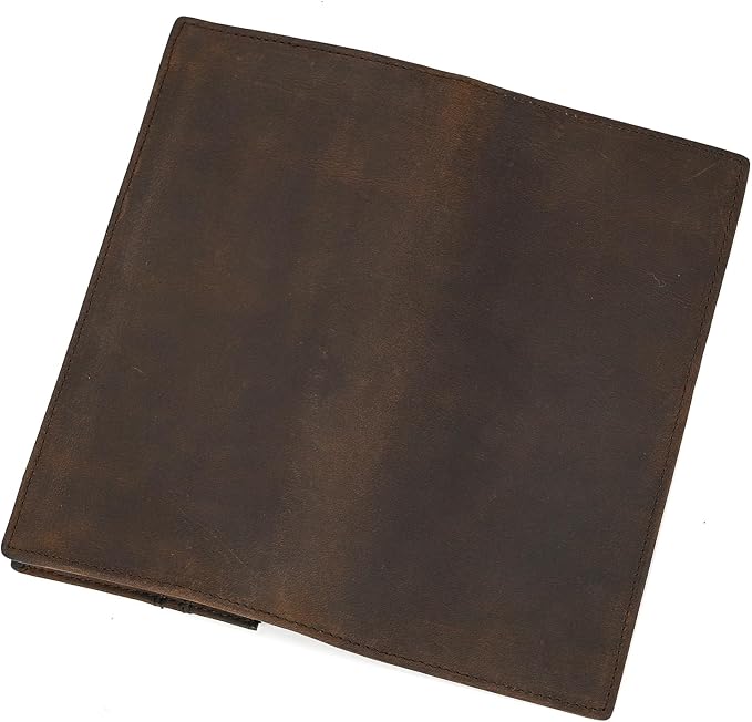 Genuine Leather Long Wallet for Men, Large Capacity Purse Clutch Bag Handbag Checkbook Cash Credit Cards Phone Holder | Large Capacity