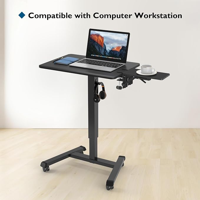 BONTEC Desk Extender Tray, 11.8 x 5.9 Inch, Black Pattern | 90° Foldable Elbow Support, Table Mount Arm Wrist Rest Shelf, Clamp on Computer Arm Rest, Easy to Install, Office & Home Use