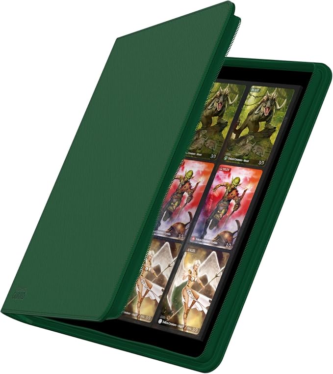 Ultimate Guard Zipfolio 480 – 24 Pocket XenoSkin (Quadrow) Green
