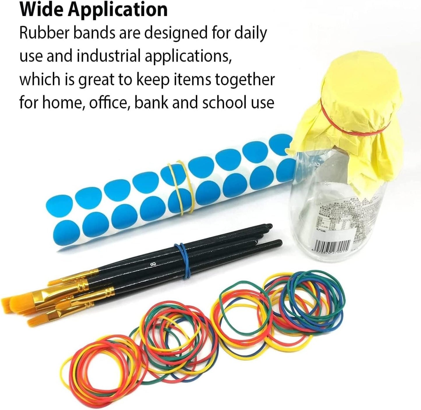 Rubber Band Depot, Size #18, Everyday Rubber Bands - Rubber Band Measurements: 3" x 1/16'' - Approximately 450 Rubber Bands Per Bag - 1/4 Pound Bag
