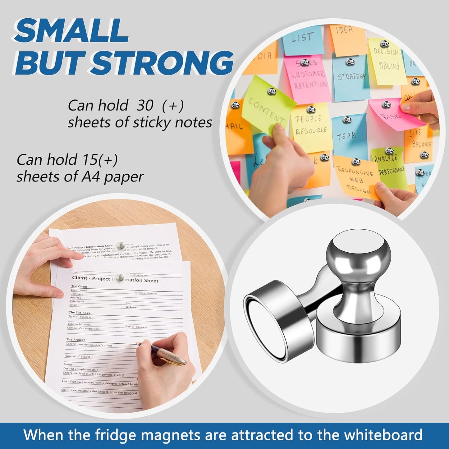 LOVIMAG 16Pcs Refrigerator Magnets for Whiteboard, Strong Fridge Magnets Adult, Small Magnetic Push Pins, Cruise Magnets for Metal Door, Fridge,Office, Classroom, Thumb Tacks Magnets for Locker