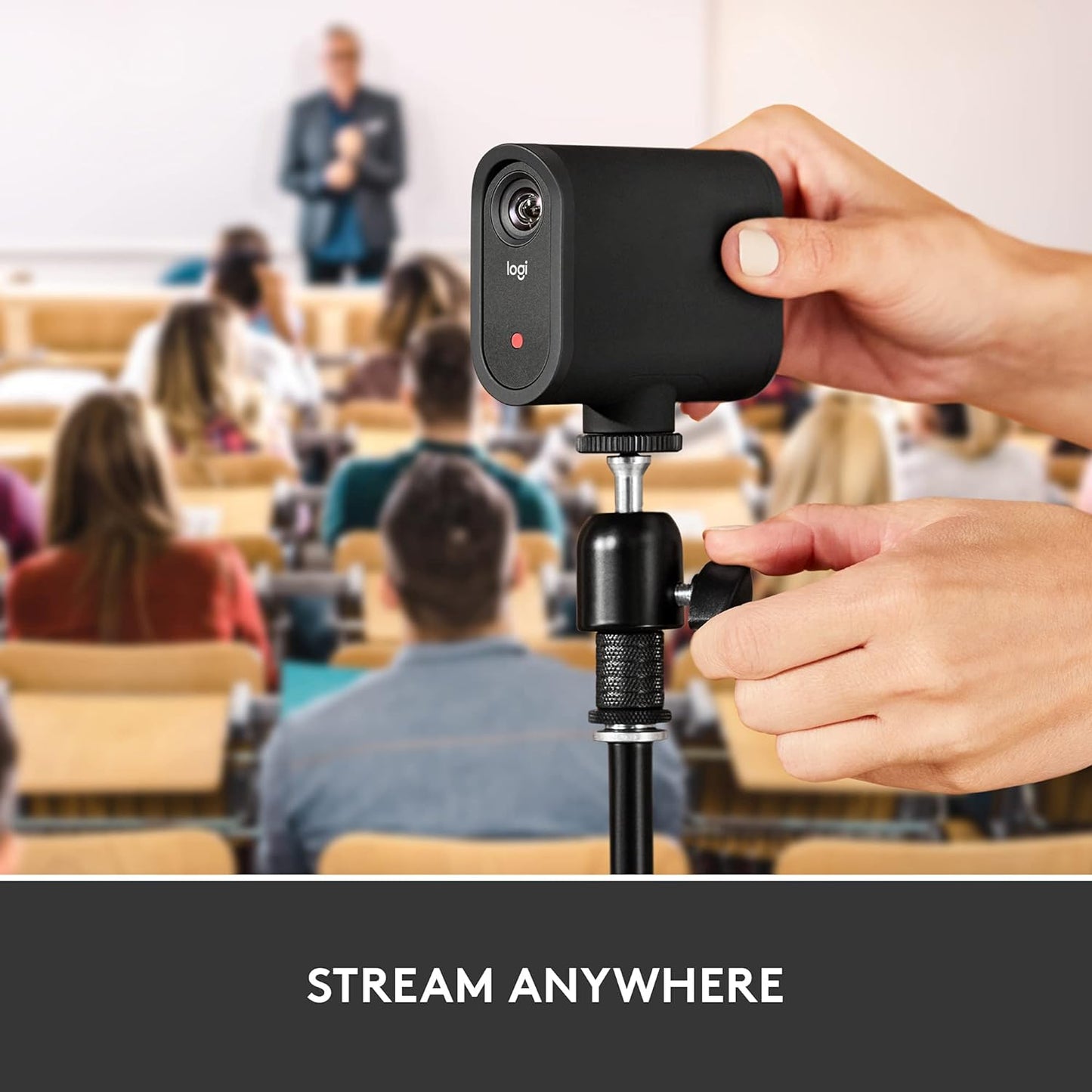 Logitech for Creators Mevo Start, Wireless Live Streaming Camera, 1080p HD Video Quality, Intelligent App Control, Stream via LTE or Wi-Fi - Black