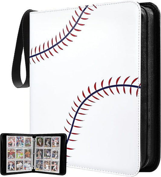 TLAZZ 990 Pockets Baseball Card Binder, Trading Card Collection Binder with 55 Removable Sleeves, Double Sided Pocket Sports Card Binder for MTG TCG Game Card