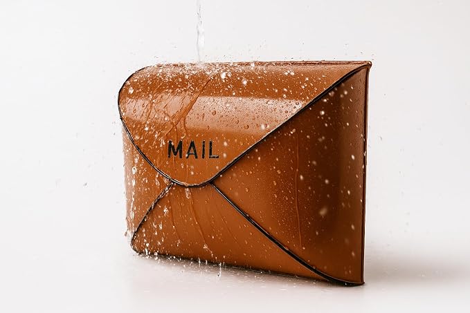 NACH Wall Mount Mailboxes, 11.5 x 9 x 4.5 inch Terracotta Wall Mailboxes for Outside, Waterproof Mailboxes for Outside - Envelope Mailbox
