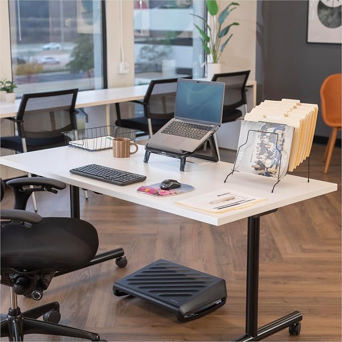 Fellowes Workstation 3" Letter Desk Tray Organizer, Wire, Black (60112) (Pack of 12)