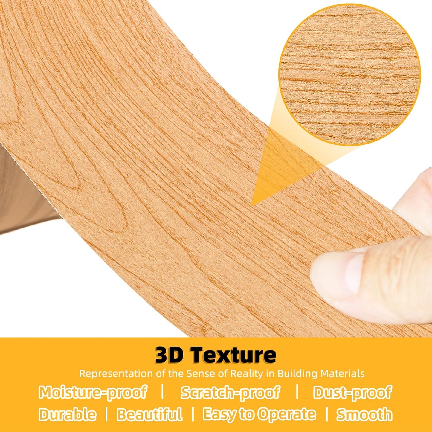 GSCIT Club Wood Grain Repair Tape, 2.4 inch X 15ft Self Adhesive Maple Grain Repair Patch for Tables, Chairs, Baseboards, Doors, Windows, Floors, Handicraft DIY.