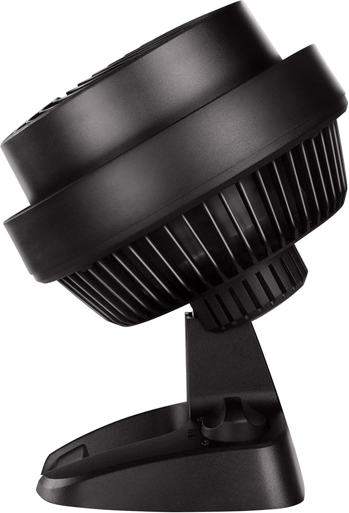 Vornado 530 Compact Air Circulator Fan, 3-Speed Manual Control, Adjustable Tilt, Whole Room Cooling, Black Floor Fan for Bedroom and Office, Vortex Action, 65 ft Range