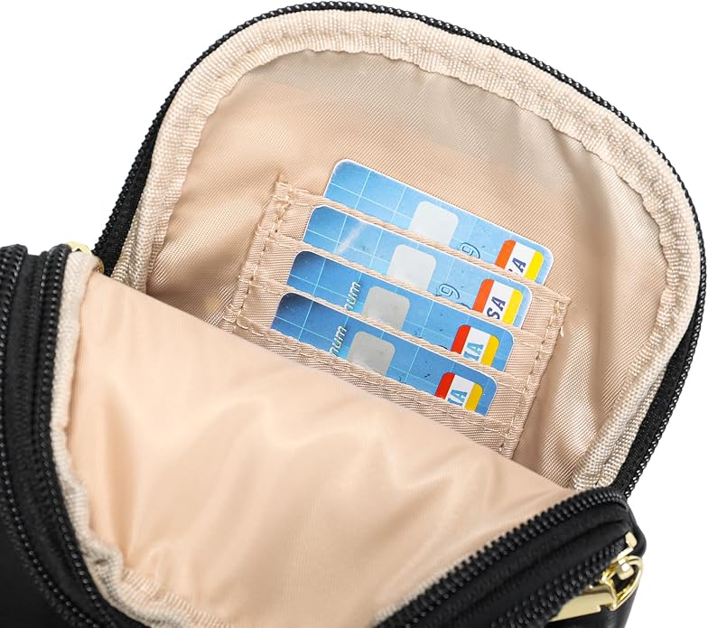 Lightweight Small Crossbody Sling Bag for Women | Mini Travel Purse,Multi-pocket with Card Slots,Durable Vegan Leather,Everyday Carry