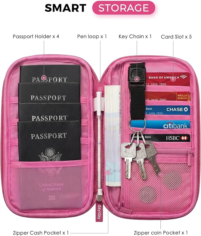 Travel Passport Holder - Family Passport Wallet Holder | lightweight