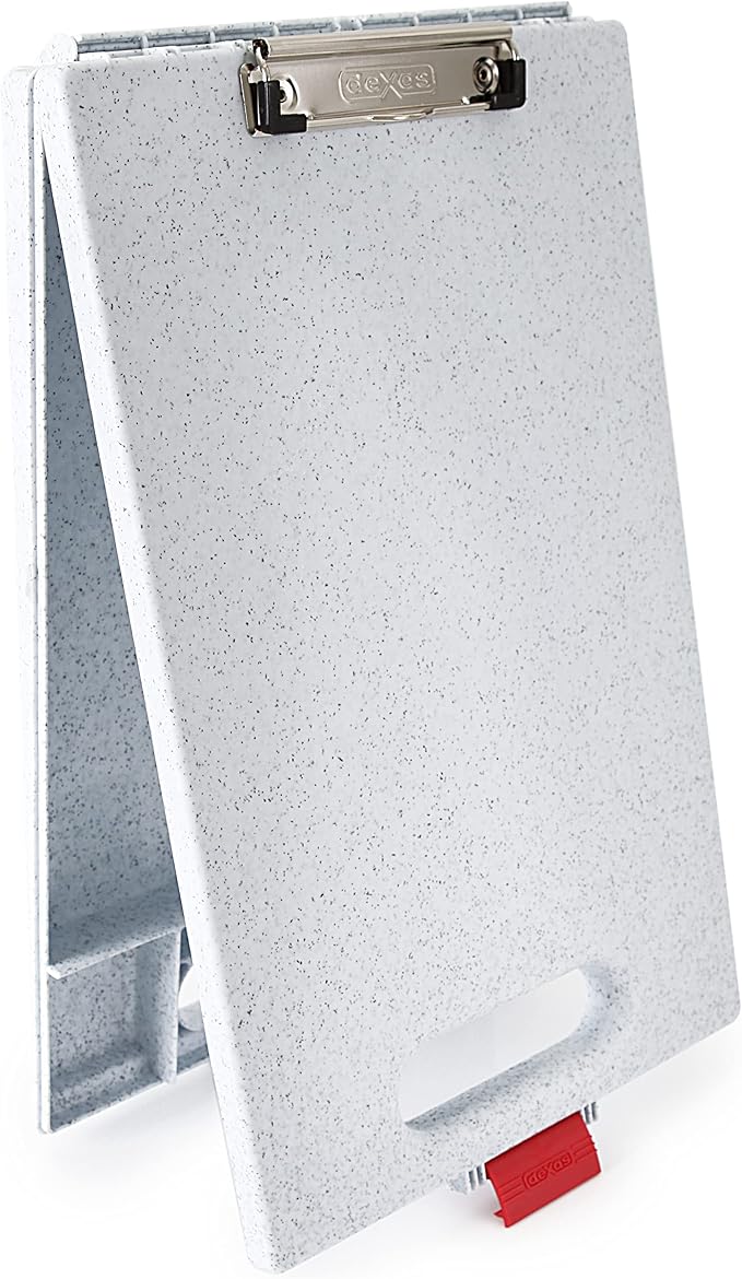 Dexas Clipcase Storage Clipboard with Handle, Granite Pattern