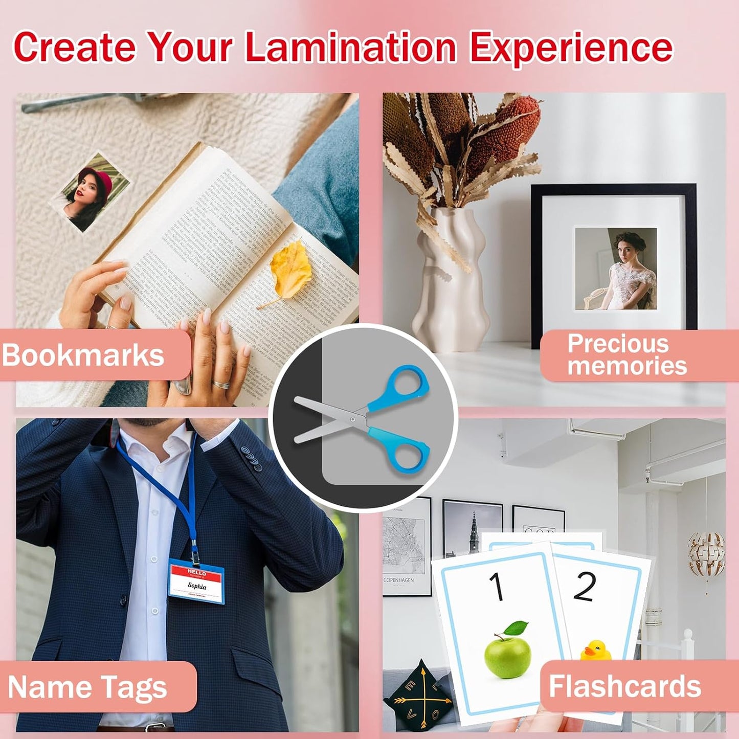 100Pack Legal Size Laminating Sheets 4 Mil Thermal Laminate Pouches for Extra Protection Clear Laminator Sheet, 9x14.5inches