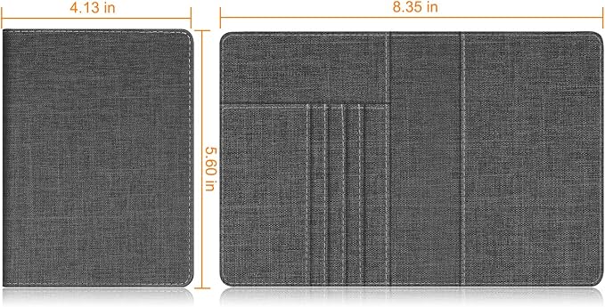FINTIE Passport Holder, Slim Travel Wallet RFID Blocking Card Case Cover | Passport Cover Protector Essentials with Credit Card Slots, For Women/Men