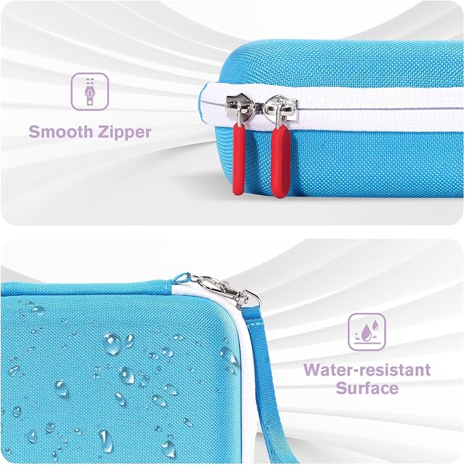 ProCase Hard Playing Card Game Carrying Case, Travel Storage Box Holds 300+ Trading Cards, Bag Holder for Classic Board Game UNO, Five Crowns，SKYJO, PlayMonster and More (Case Only) -Blue
