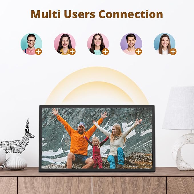 Dragon Touch Large Digital Picture Frame 32 inch Screen WiFi Digital Photo Frame Display, 64GB Storage, Auto-Rotate, Share Photos via App, Email, Cloud, Classic32（Not Touchscreen）