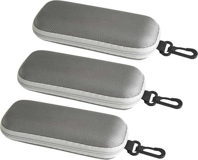 Unisex Semi-Hard Shell Eyeglasses Cases(3 Pack), Protective Case For Glasses