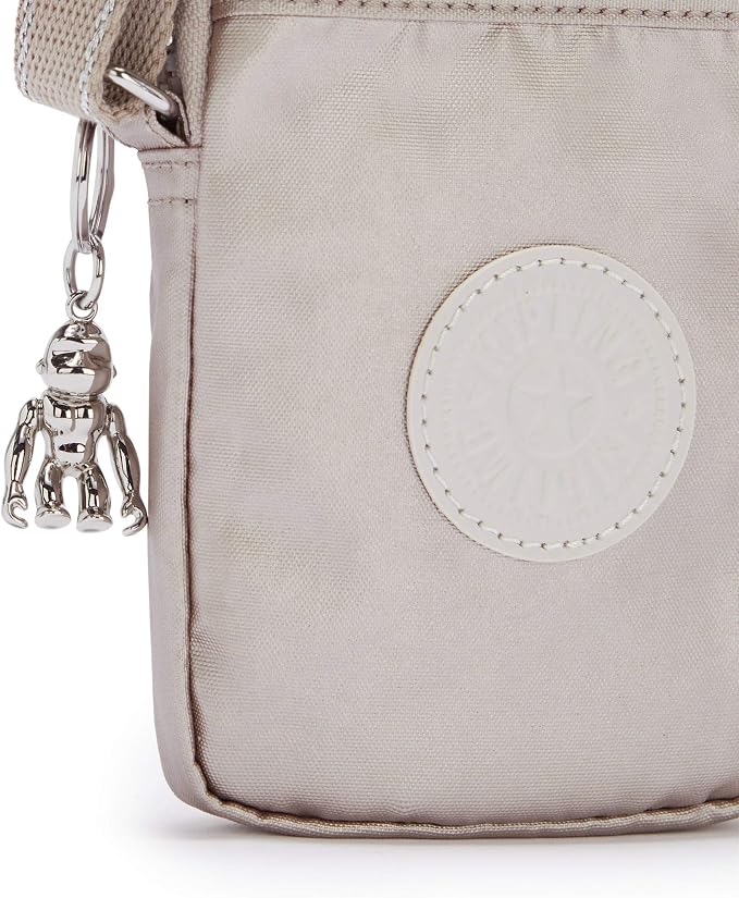 Kipling Womens Tally Minibag, Lightweight Mini Bag, Nylon Phone Crossbody Bag, Metallic Glow, 4.25 L X 6.75 H X 0.75 D US