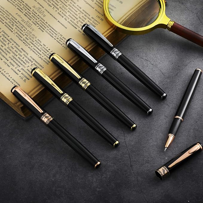 Tenare Weighted Pens for Hand Tremors Black Ink Heavy Pens Weighted Writing Tools for Hand Tremors, Low Dexterity, Weak Grip Strength, Parkinson's Patients, Elderly Adults, 3 Colors(3 Pieces)