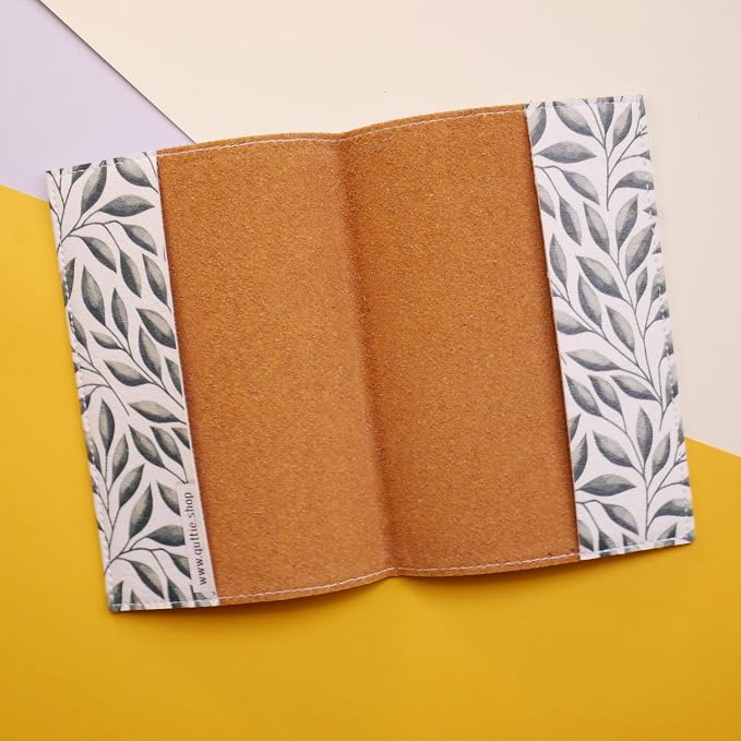 Passport Cover for Kids, Women and Men, Cute Travel Passport Holder (Leaf Pattern)