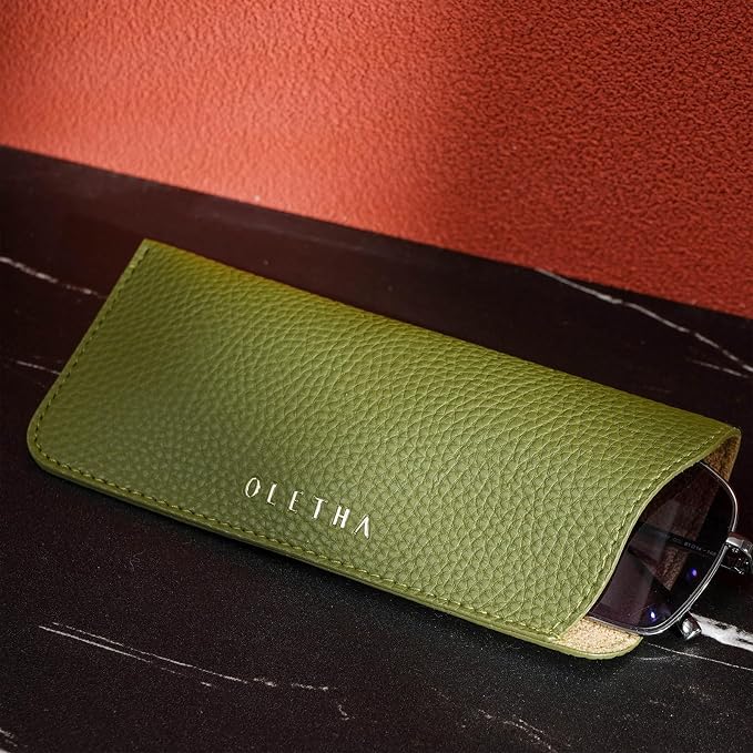 OLETHA Aesthetic Soft Glasses Case, Slip-in Design