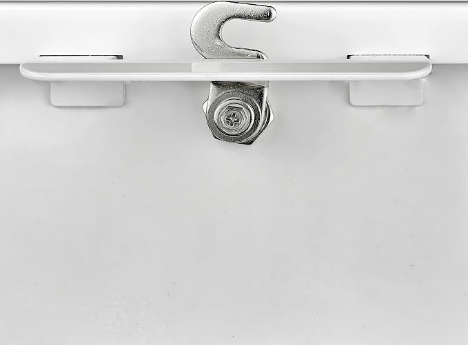 Mail Boss 7509 Mail Manager Curbside Locking Security Mailbox, Alpine White